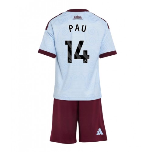 Stroje piłkarskie Aston Villa Pau Torres #14 Koszulka Trzeciej dla dzieci 2026-27 Krótki Rękaw (+ szorty)
